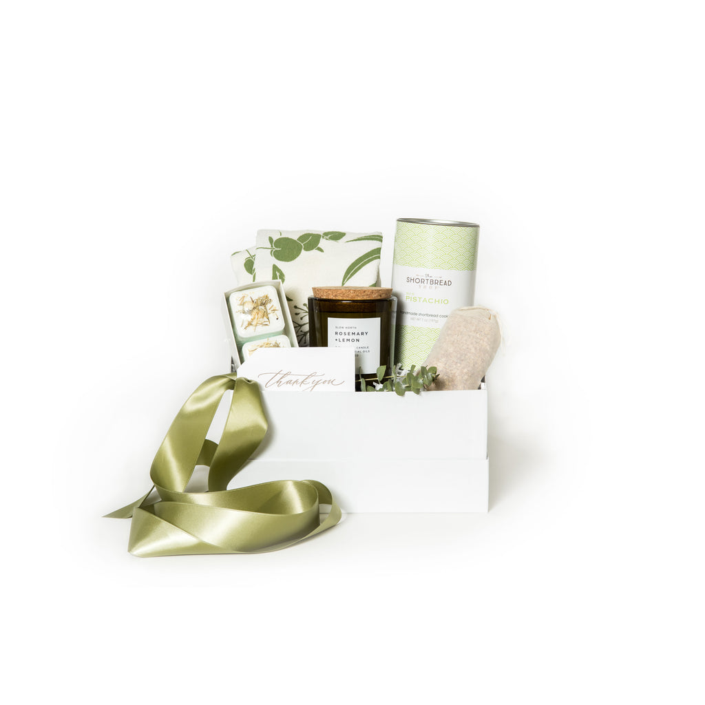 Gender neutral curated gift box for clients