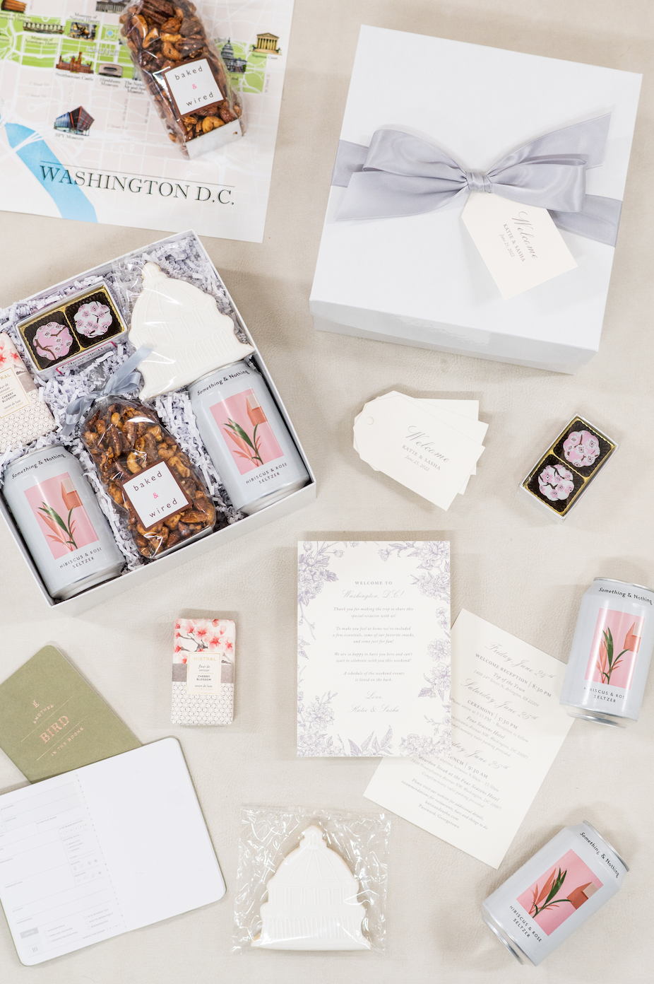 custom washington dc themed wedding gift box