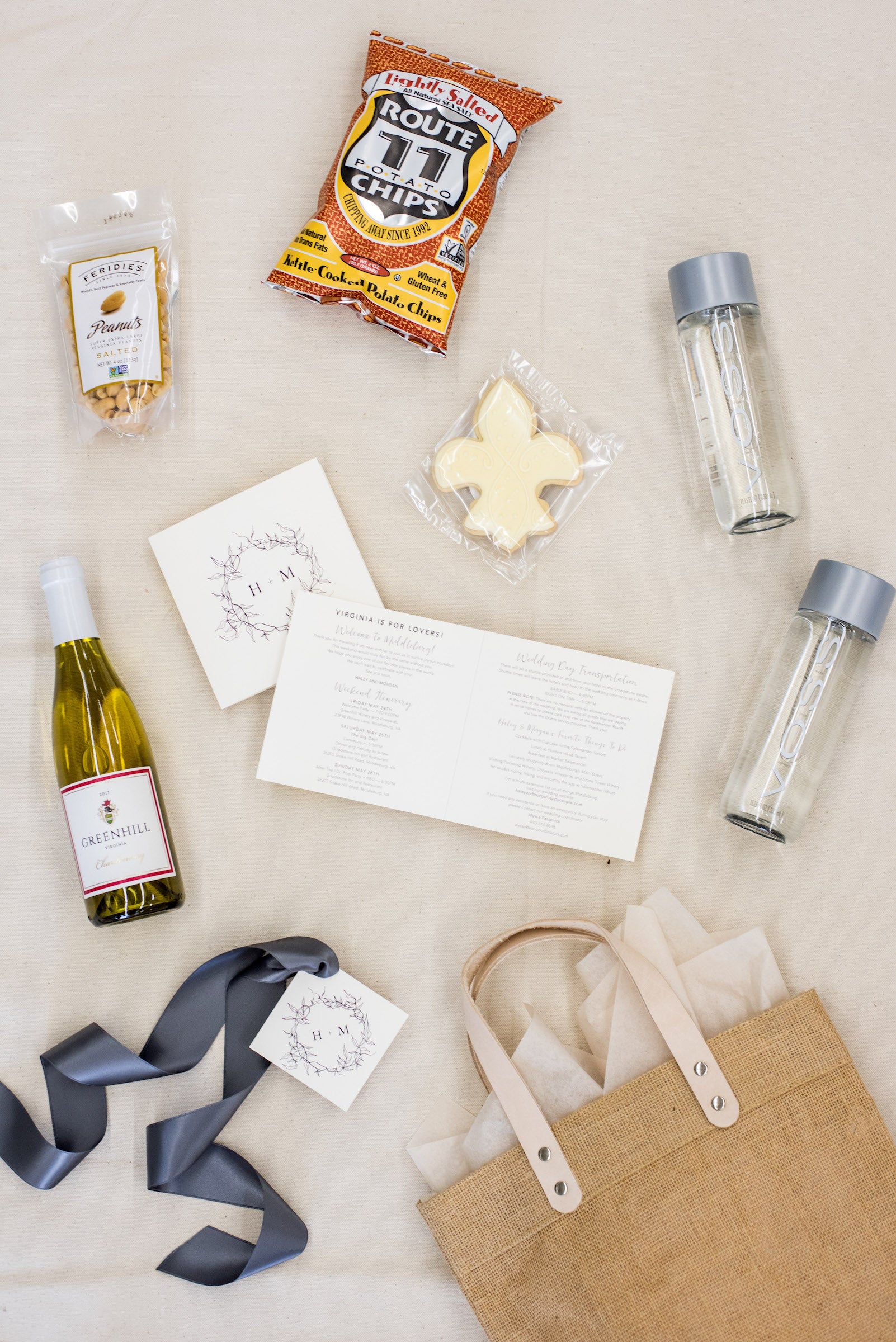 virginia wedding welcome bags 