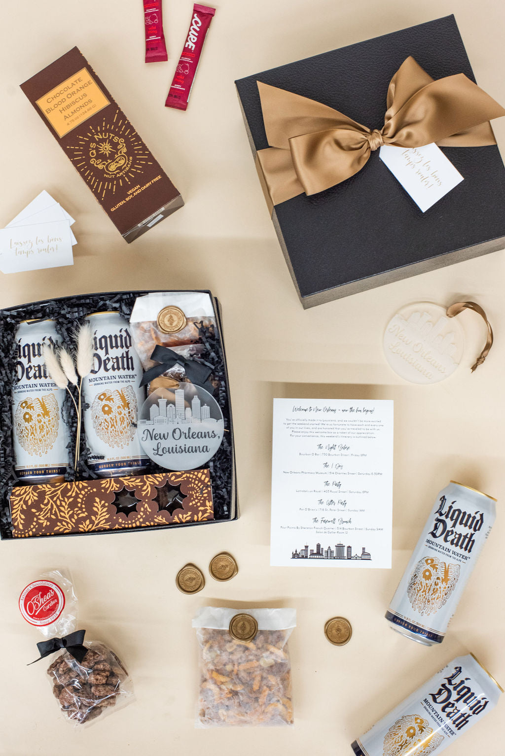 custom new orleans wedding welcome gifts