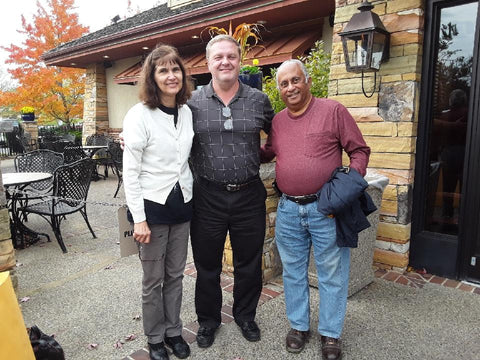 John Ward with Steve and Janet Ramlal