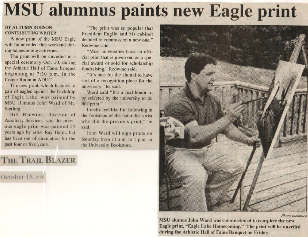 MSU Alumnus Paints New Eagle Print