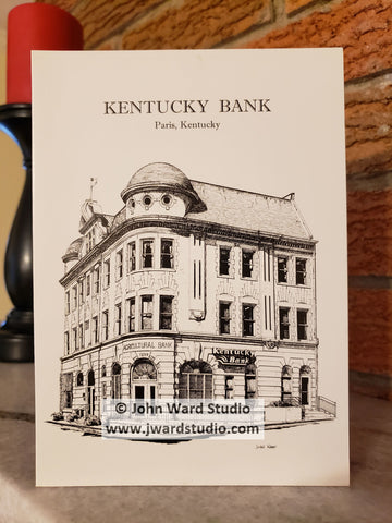 Kentucky Bank note card by John Ward