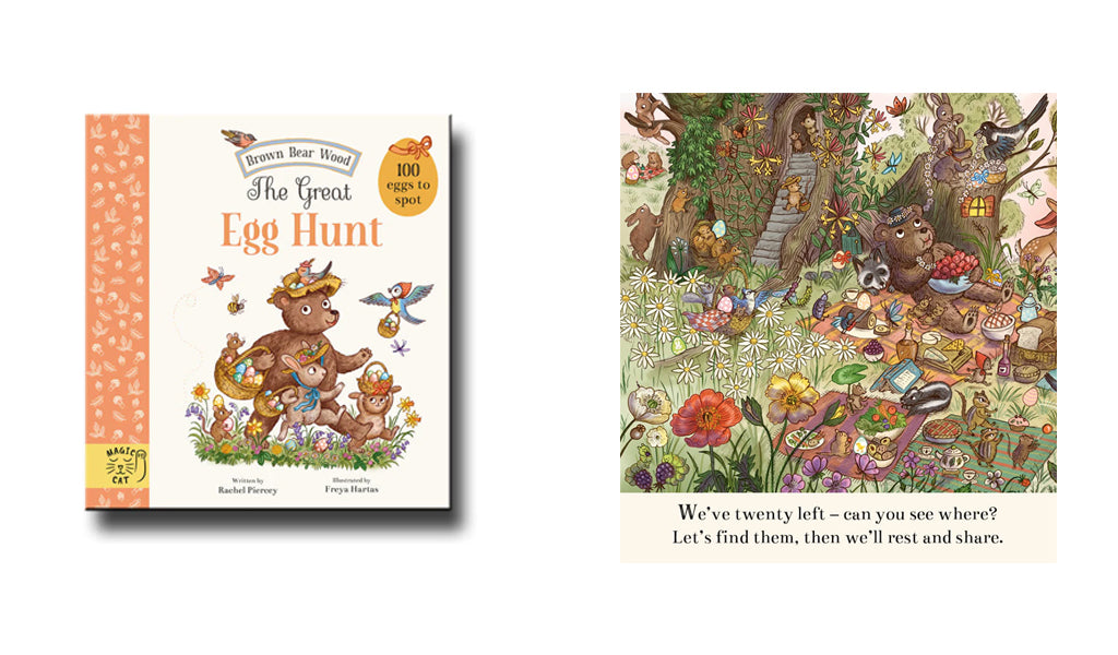 Springtime Children's Book Picks: The Great Egg Hunt (100 Eggs to Spot) by Rachel Piercey and Freya Hartas