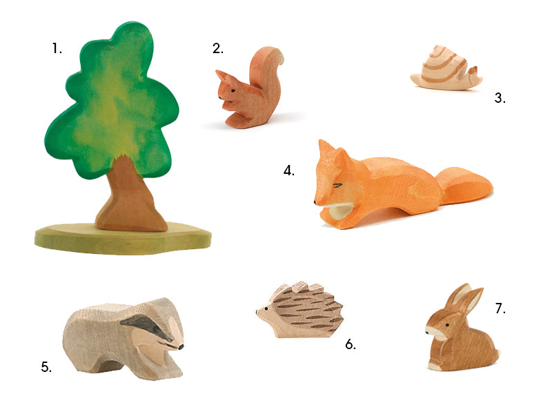 Ostheimer wooden toys english countryside animal figures