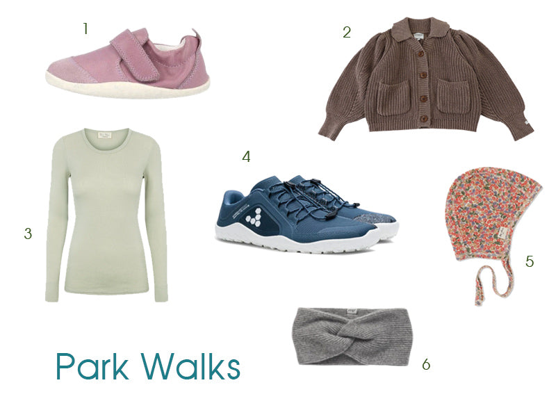 Children's Sustainable Spring Clothing and Accessories for Park Walks