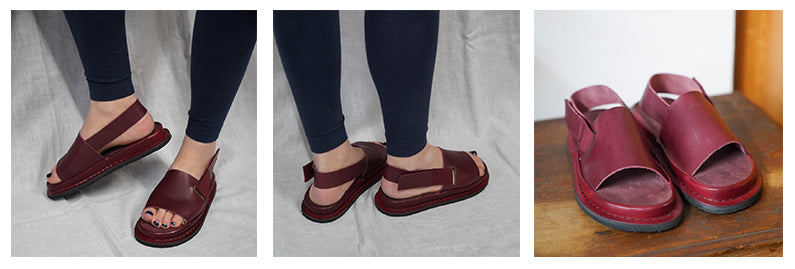 Trippen Women’s ‘Safeguade’ Sandals - Berry