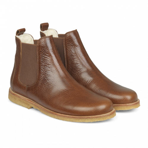 ANGULUS Women's Chelsea Boot w/ Lining - Brown –