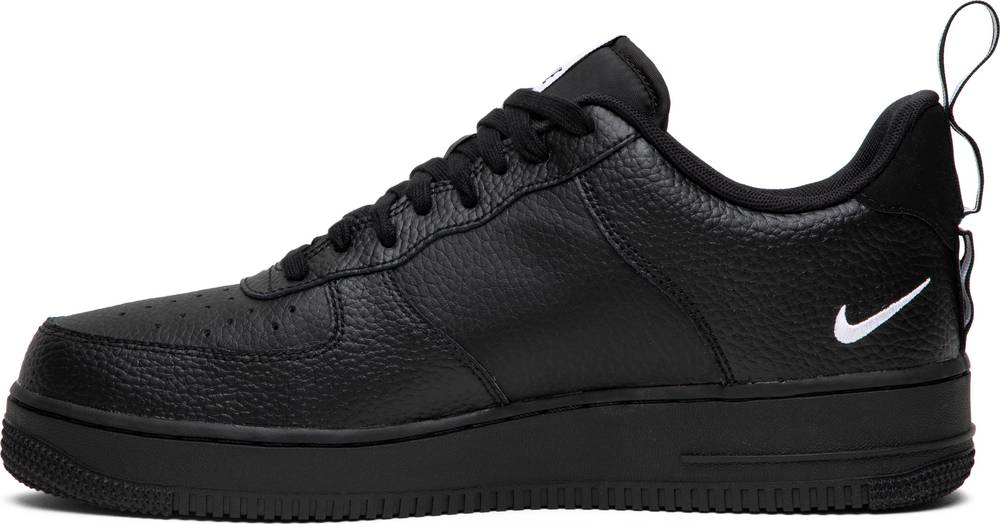 nike air force 1 overbranded black