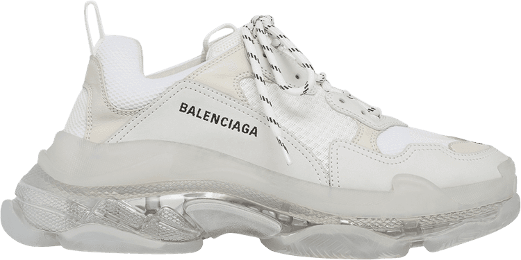 balenciaga triple s white online