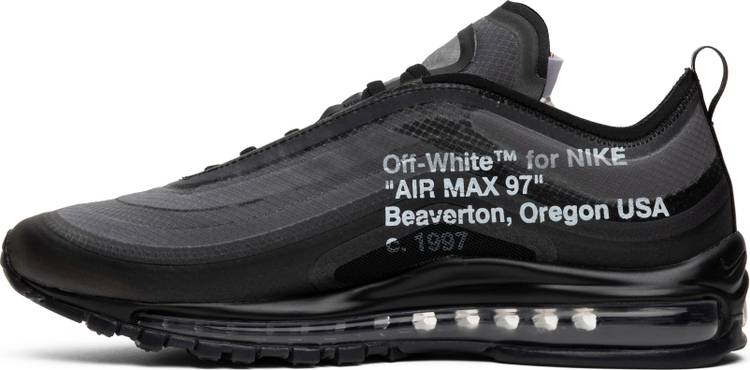 nike air max off white 97 black