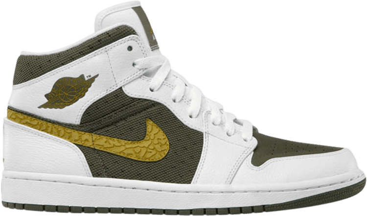 green yellow white jordan 1