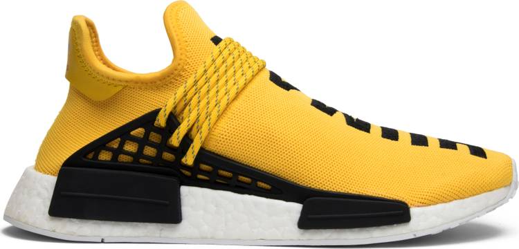 yellow human race sneakers