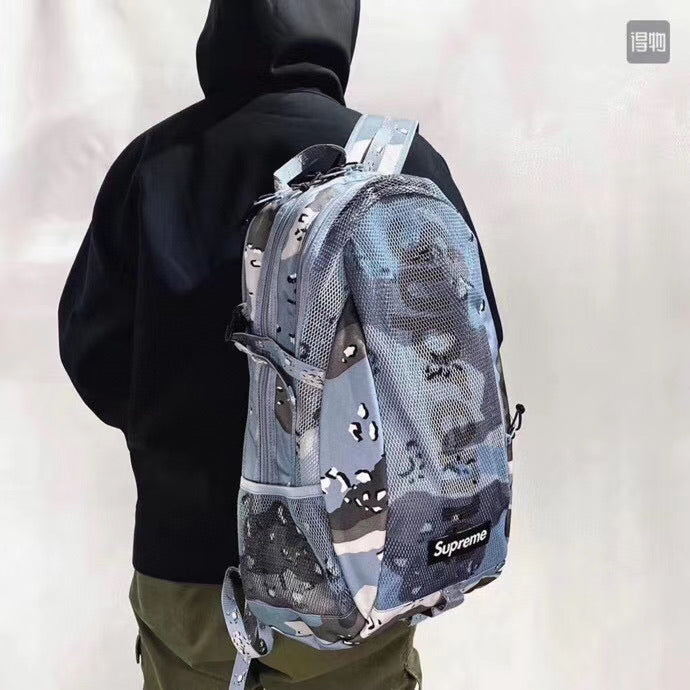 supreme backpack blue camo