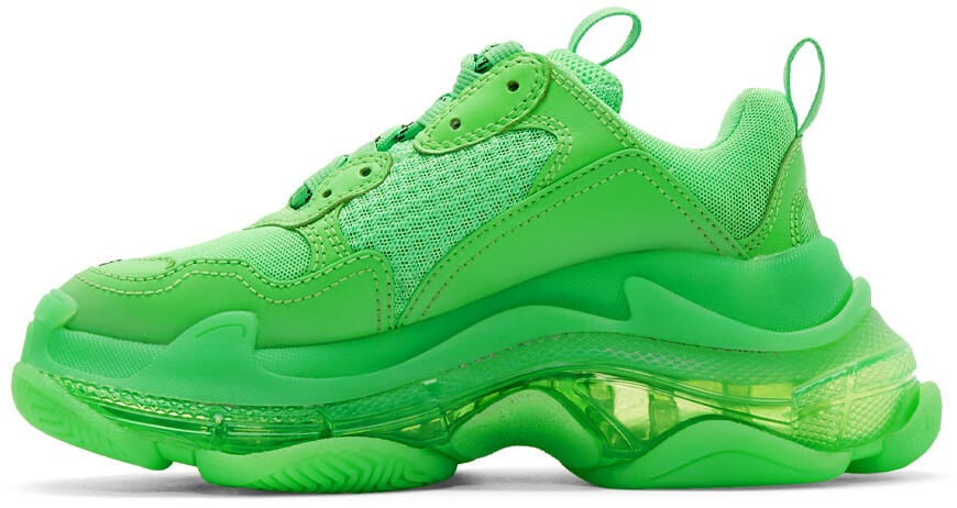 balenciaga neon green sneakers