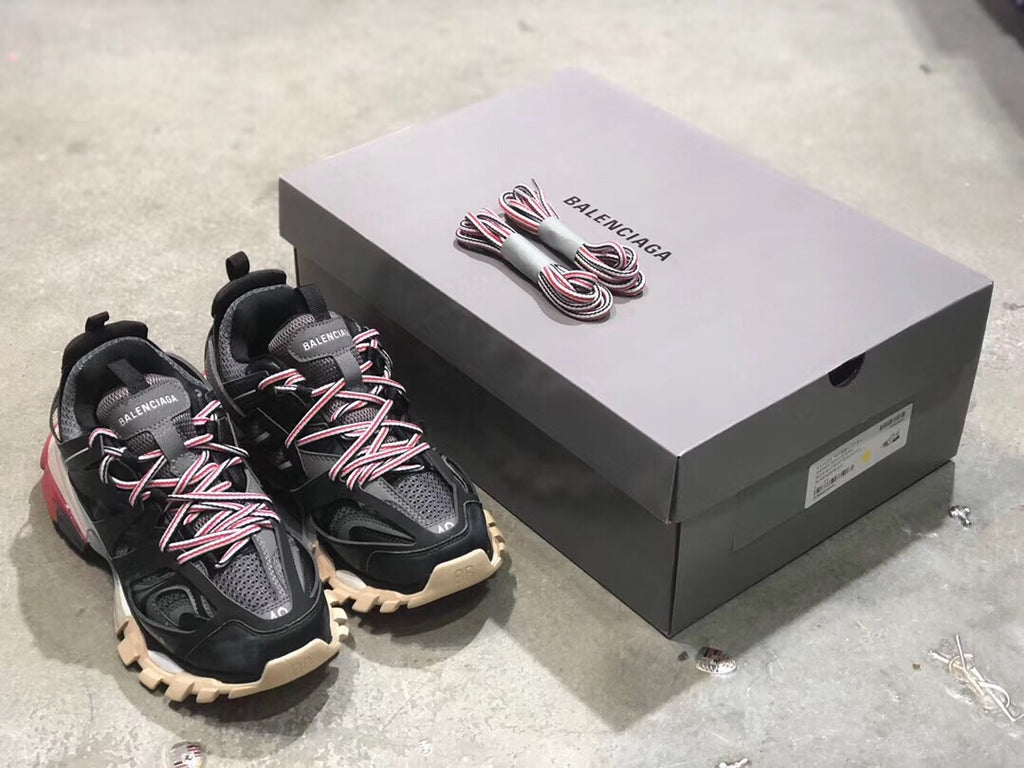 Balenciaga Grey, blue and red Track.2 sneakers TheDoubleF
