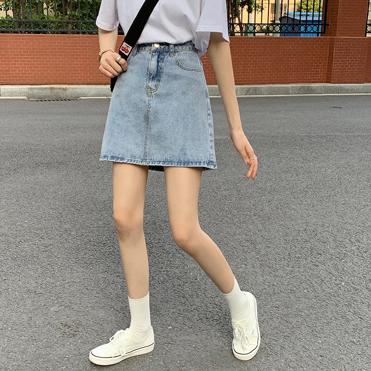 Korean Style] Irise Denim Short Skirt – Ordicle