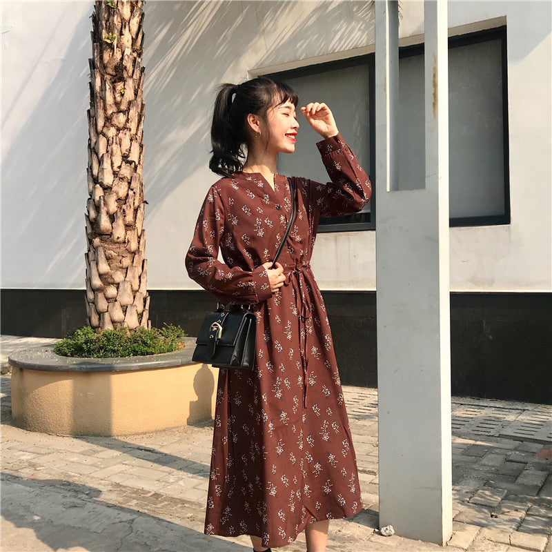 midi dress korean style