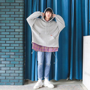 cute korean oversized hoodies