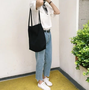 korean style canvas tote bag