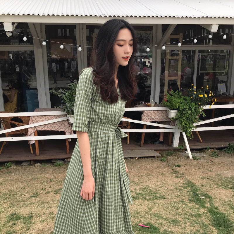 korean a line dress
