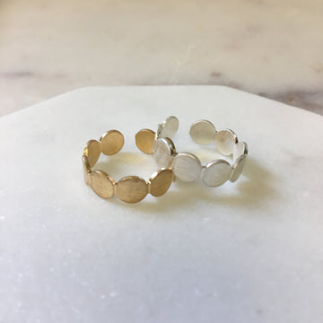 Flat Round Cuff Ring