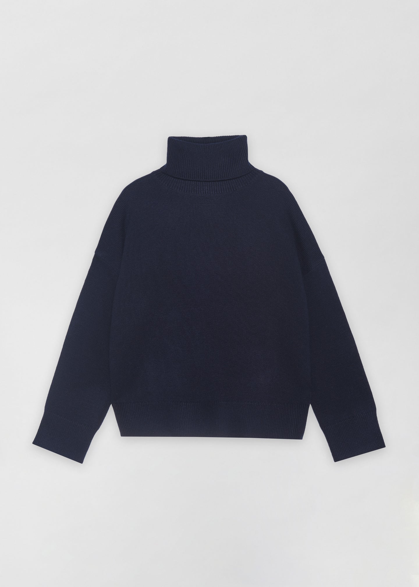 navy turtleneck sweater