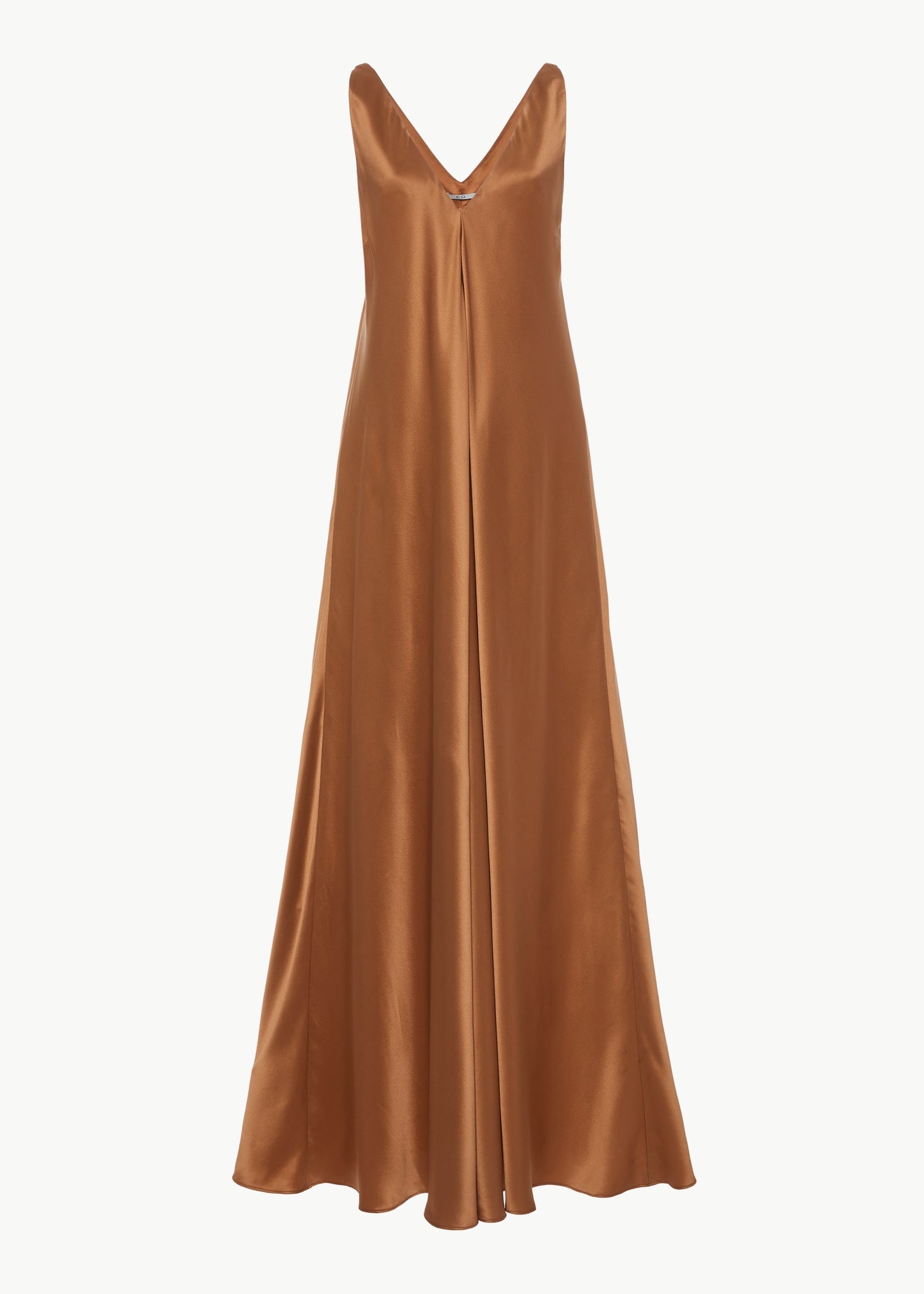silk copper dress