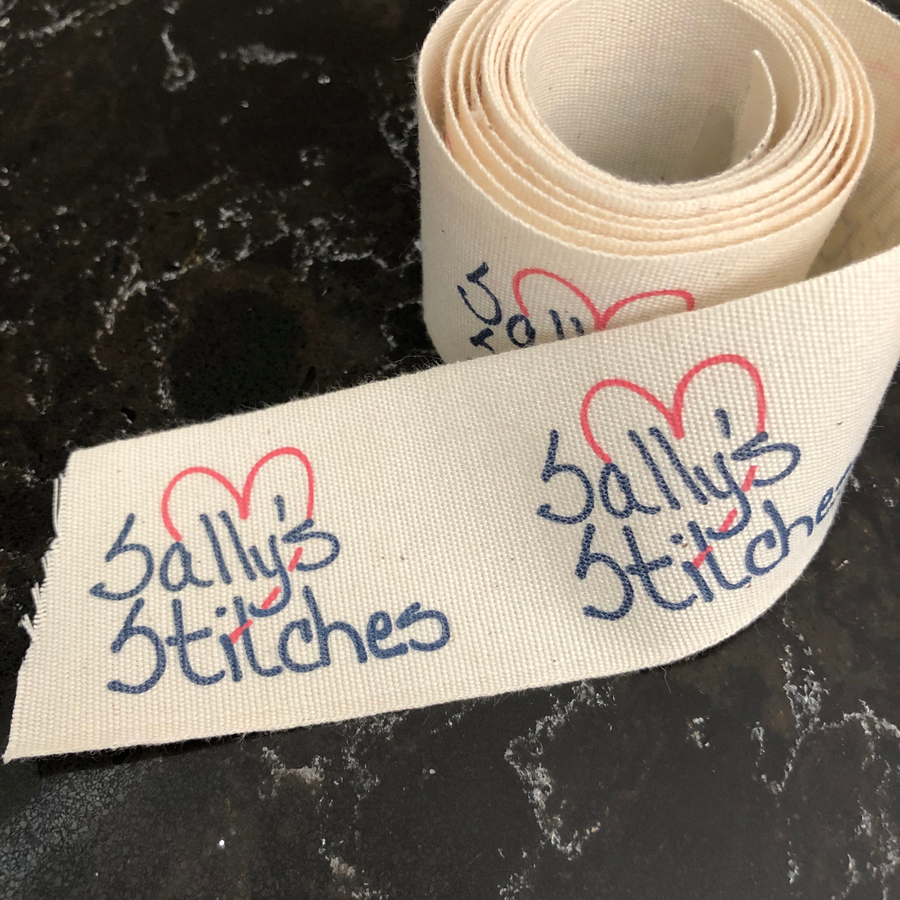 custom printed ribbon labels