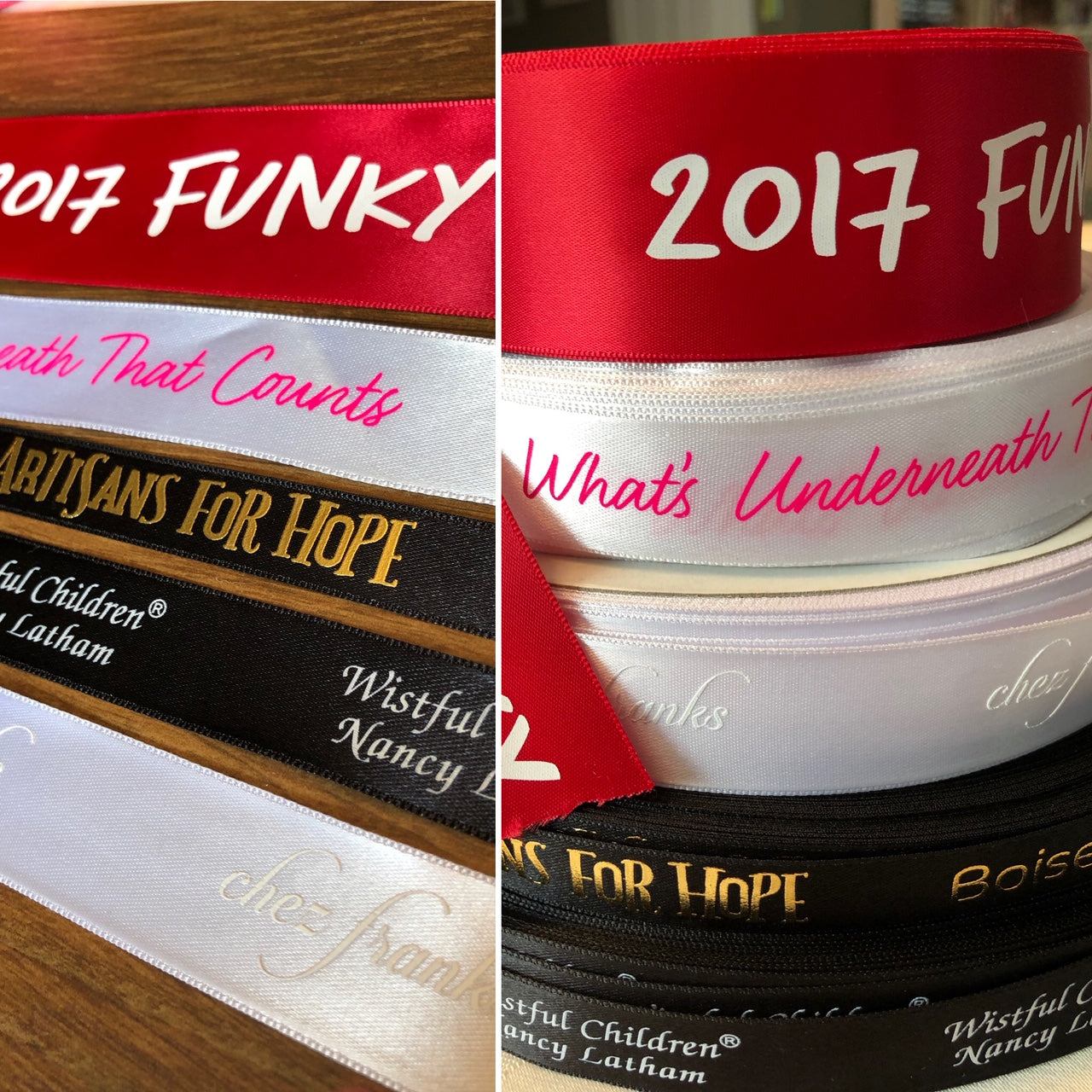 custom printed ribbon labels