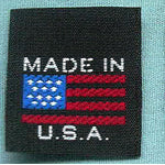 "Made in the USA" Stock Woven Labels