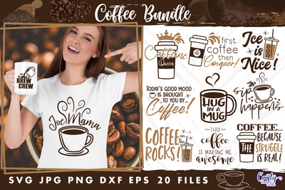 Coffee Quote Svg | Brew Crew Mug Design