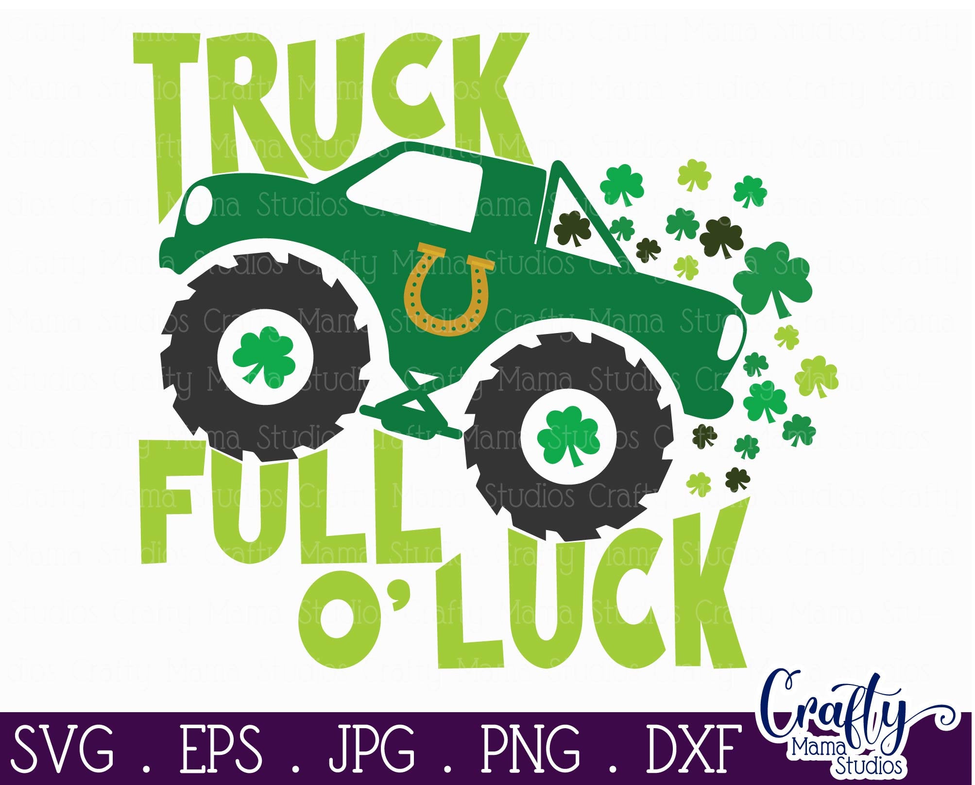Download Truck Full Of Luck Monster Truck Svg Crafty Mama Studios