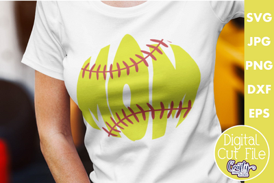 Baseball SVG Fastpitch Softball Custom Tshirt Dad Heart Mom Little League  Kids svg dxf cricut htv silhouette tshirt vinyl clipart Softball