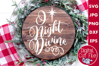 O Holy Night Lyrics and Nativity Christmas 3D Sign - Farmhouse Decor - –  The Crafty Shambles