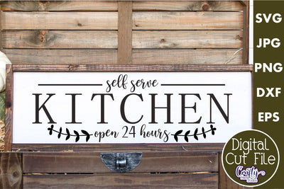 Mom's Kitchen: Open 24 Hours SVG Cut file by Creative Fabrica Crafts ·  Creative Fabrica