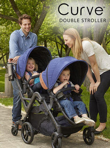 curve double stroller