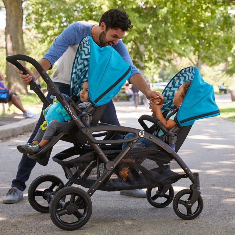 contour tandem double stroller