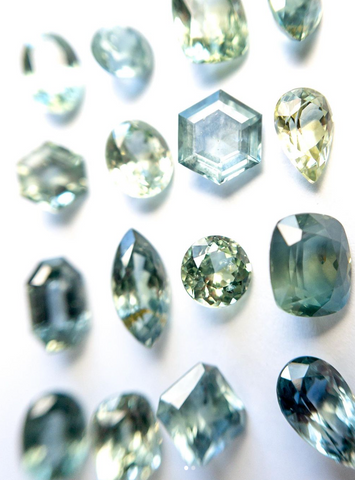 image of blue and green Montana sapphires