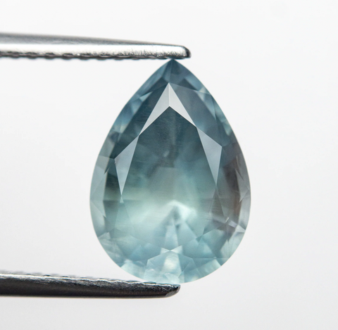 pear-shaped Montana sapphire