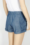 NWOT Stylemint "Rosa" Chambray Shorts-Stylemint Size 2 (Equiv. to Size 6-8)