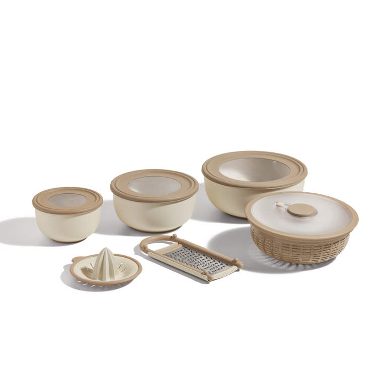 8-piece Mixing Bowl Set with Assorted Lids