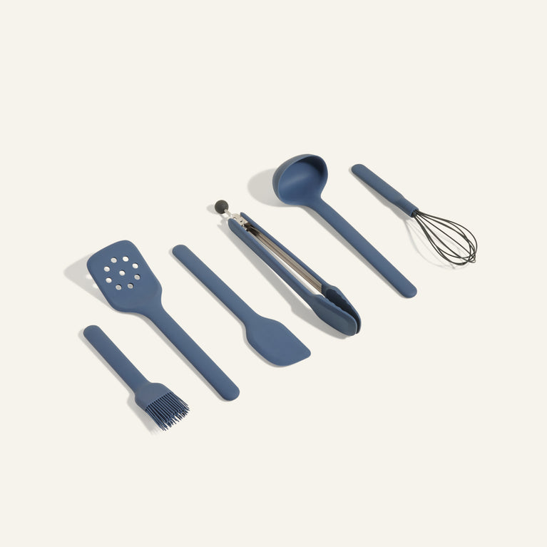 Our Place 6-Piece Essential Utensil Set in Blue Salt/Char