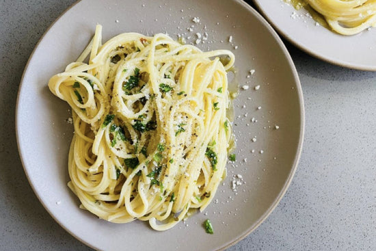 Cream and Clam Broth Linguine