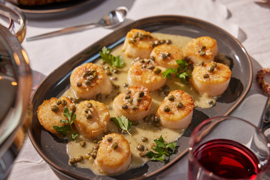 Seared Scallops with Brown Butter and Capers