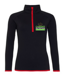 Cardiff Nutrition: Women's Cool ½ Zip Sweatshirt