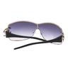Ziya Luxe Wrap Around Tinted Sunglasses with Rhinestone Detailing on the Side