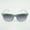 Retro Patterned Wayfarer Sunglasses - Shadeitude