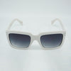 Caleb Silver Accent Retro Squared Sunglasses - Shadeitude