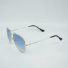 Janiya Gradual Color Lenses Metal Frame Aviator Sunglasses - Shadeitude